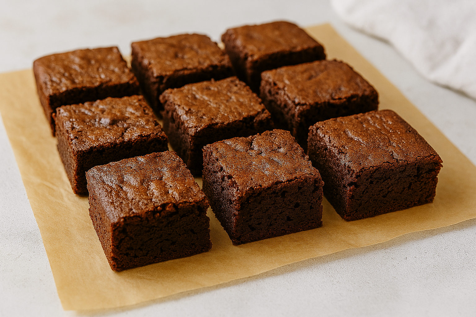 Brownies Schoko-Brownies – innen fudgy