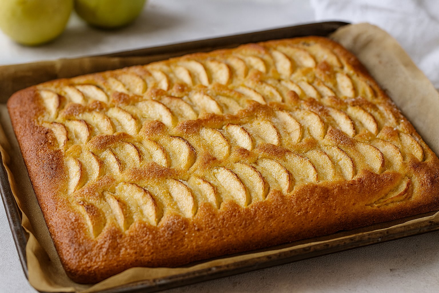 apfelkuchen Schneller Apfelkuchen vom Blech