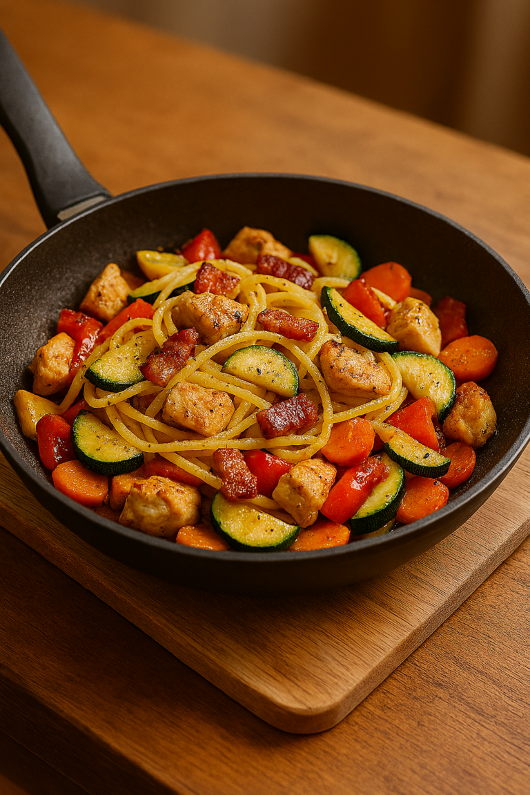 Hähnchen-Gemüse-Pfanne