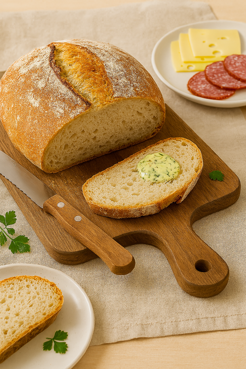 Einfaches Weizenbrot ohne Kneten 6 Einfaches Weizenbrot ohne Kneten